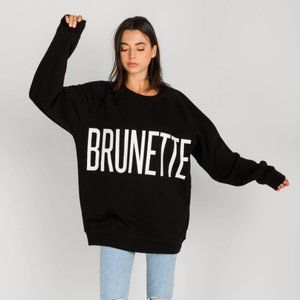 The "BRUNETTE" Big Sister Crew Neck Sweatshirt